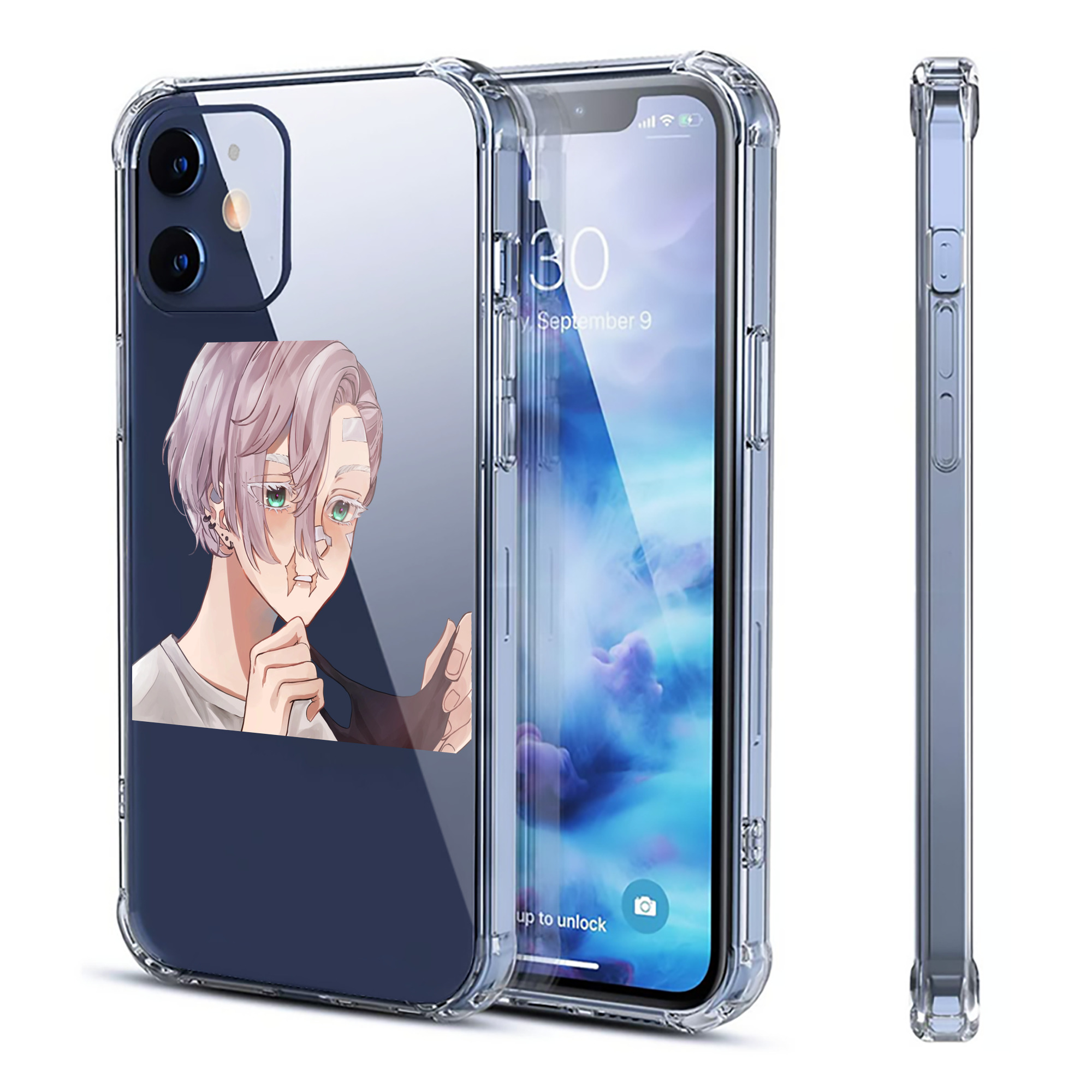 （画像用） 東京リベンジャーズ Tokyo Revengers 【iPhone 12シリーズ対応】透明スマホケース（クリアソフトケース）